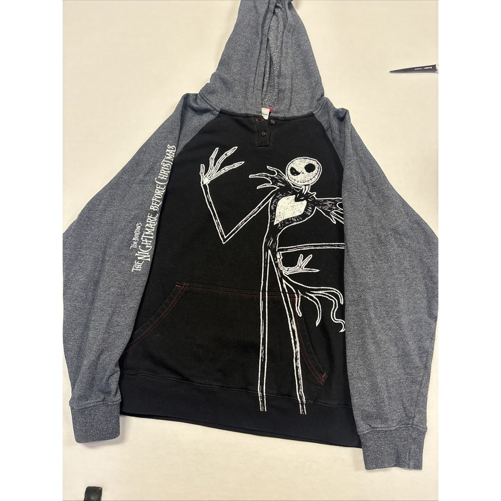 Disney Parks The Nightmare Before Christmas Jack Skellington Hoodie Size Small